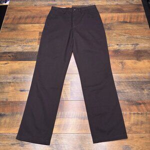 Croft & Barrow Classic Khaki Mens 30x32 Black Mid Rise Classic Fit New